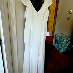 Long ivory maxi dress